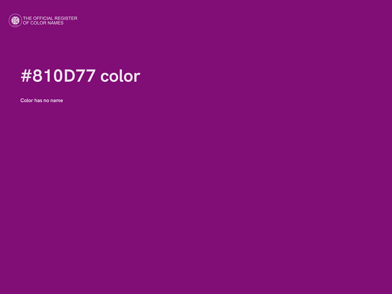 #810D77 color image