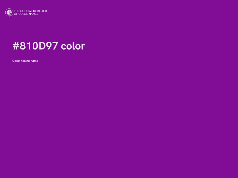 #810D97 color image