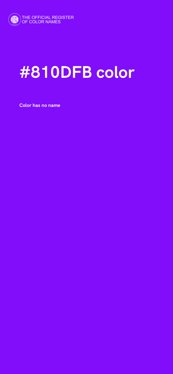 #810DFB color image