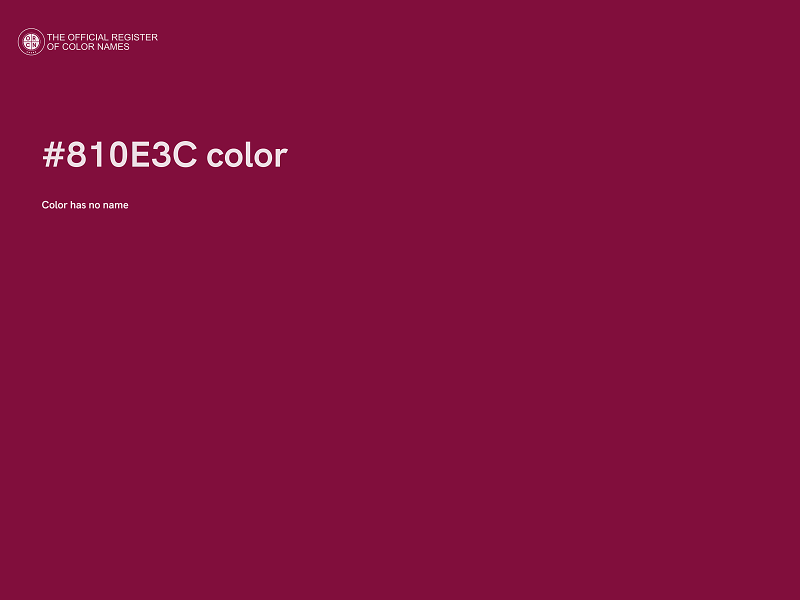#810E3C color image