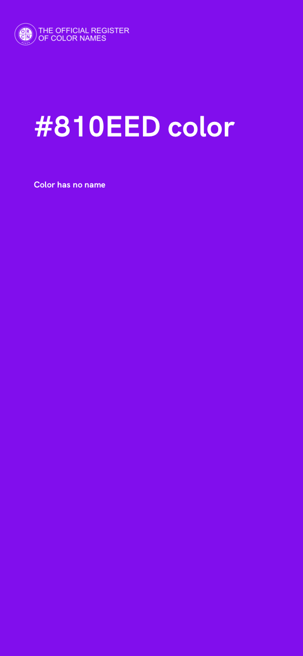 #810EED color image