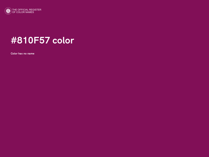 #810F57 color image