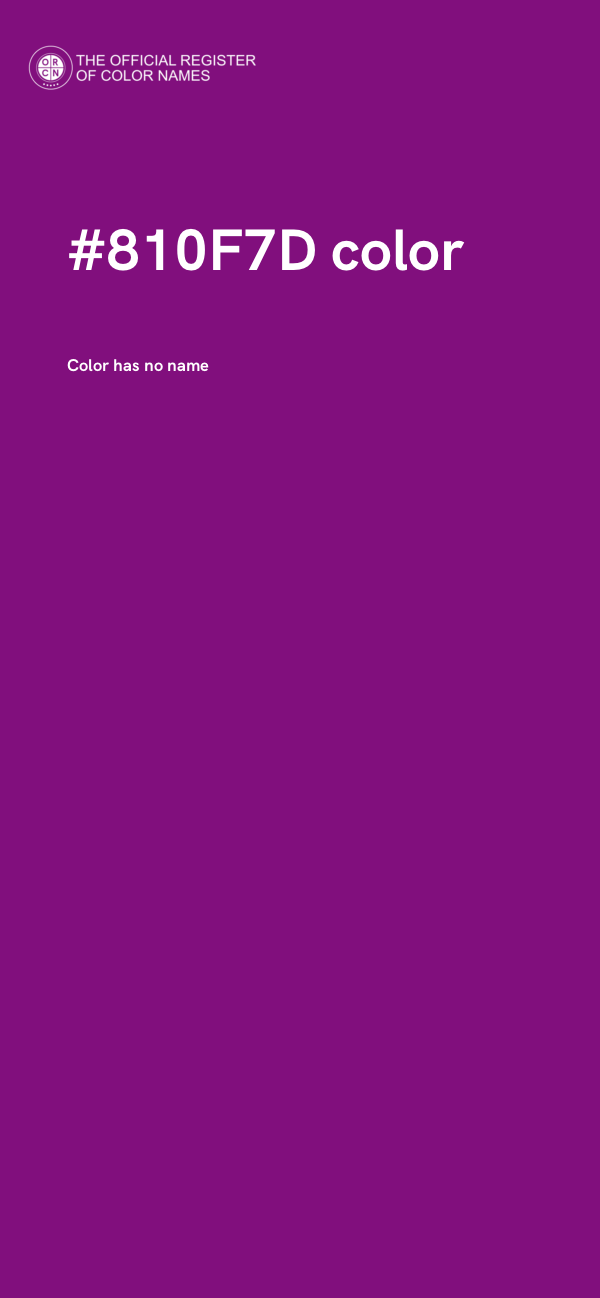 #810F7D color image