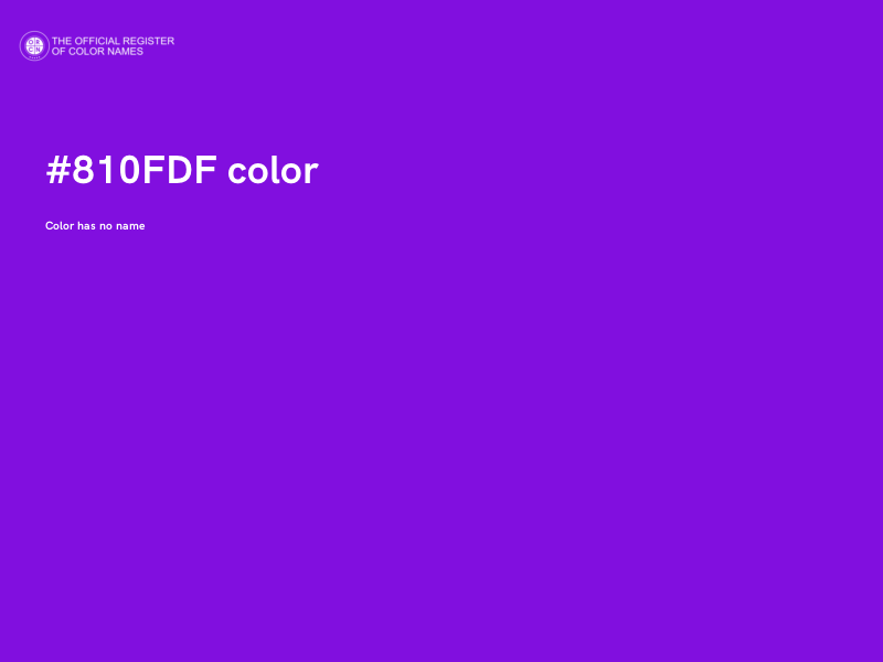 #810FDF color image