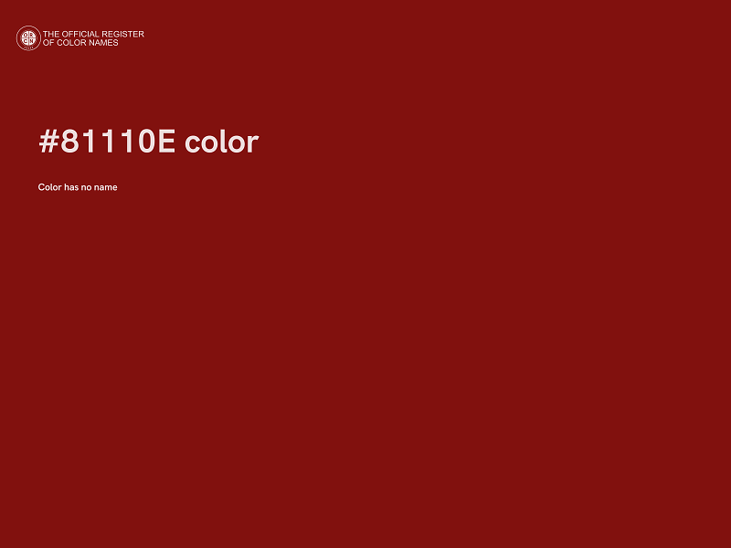 #81110E color image