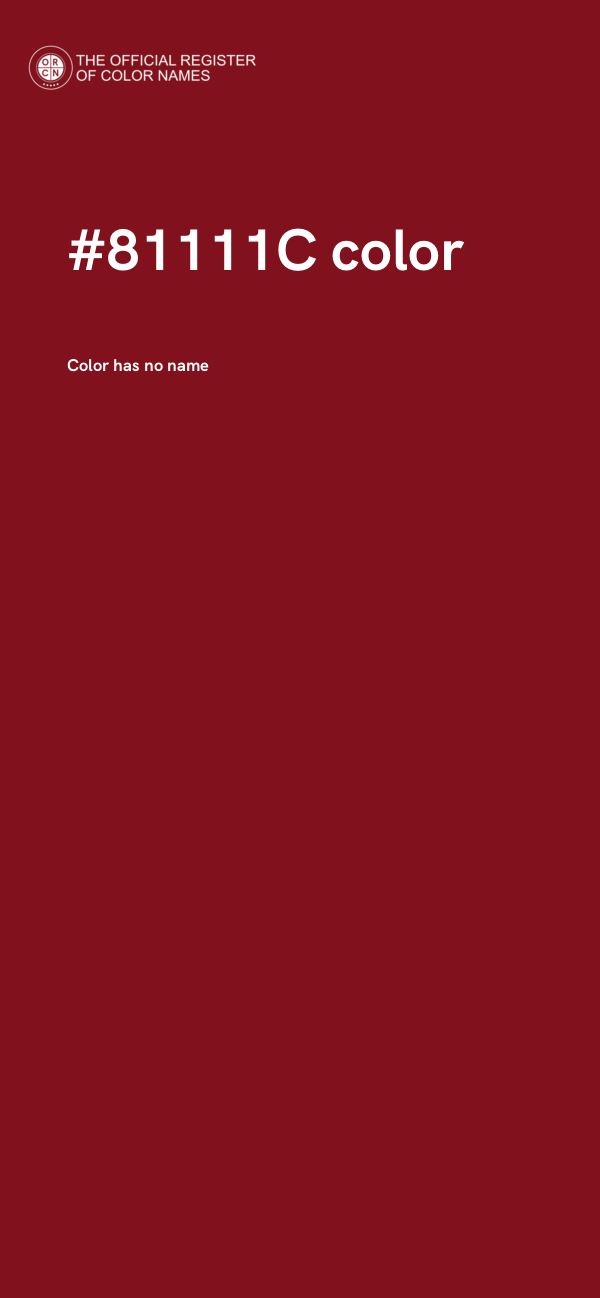 #81111C color image