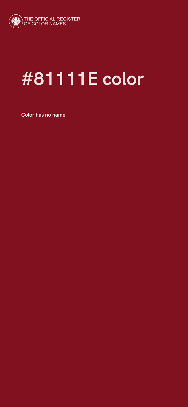 #81111E color image