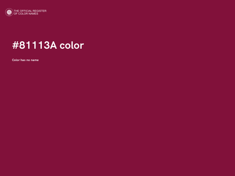 #81113A color image