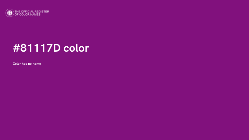 #81117D color image