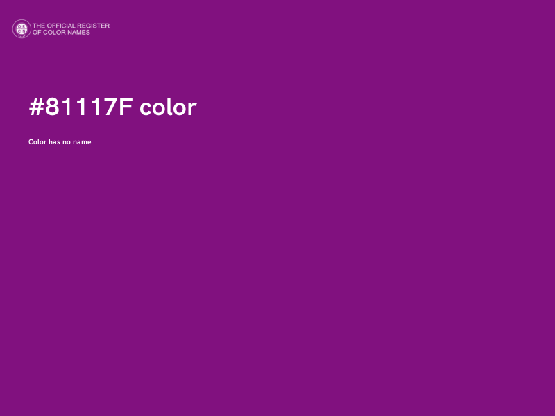 #81117F color image