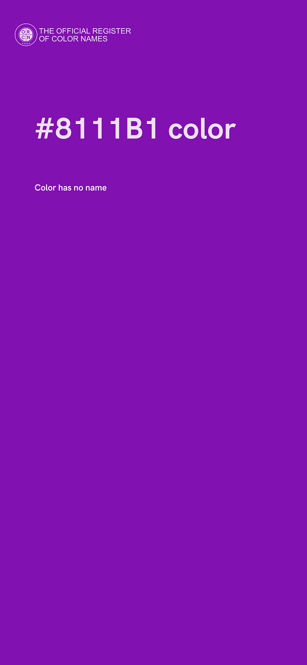 #8111B1 color image