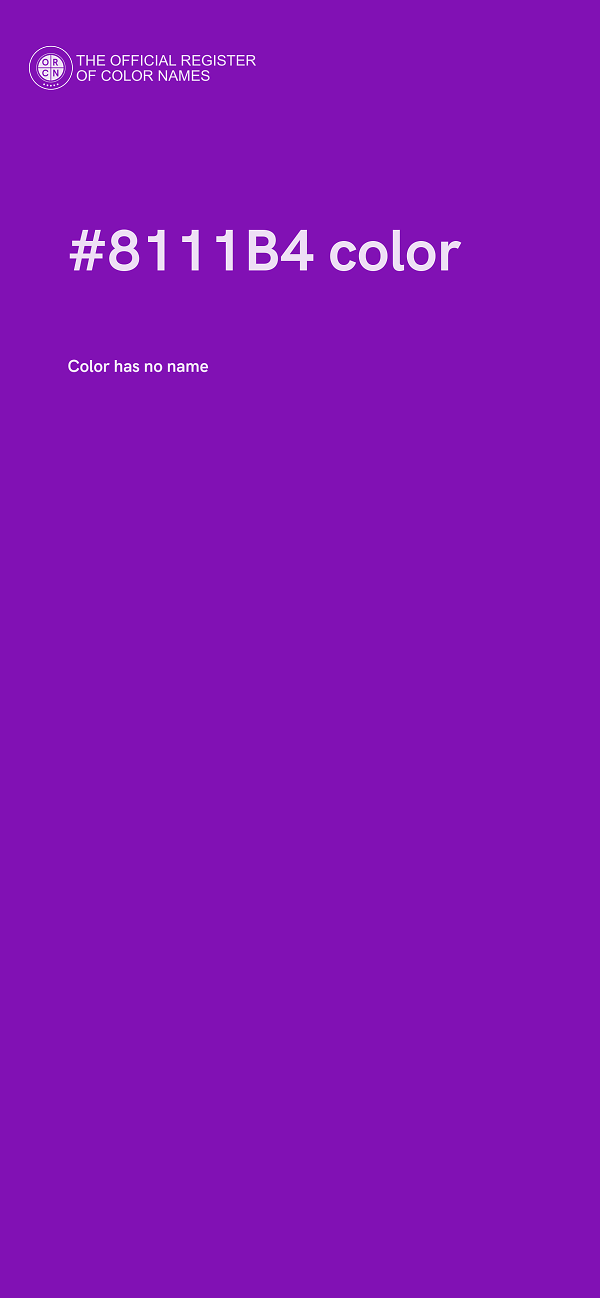 #8111B4 color image