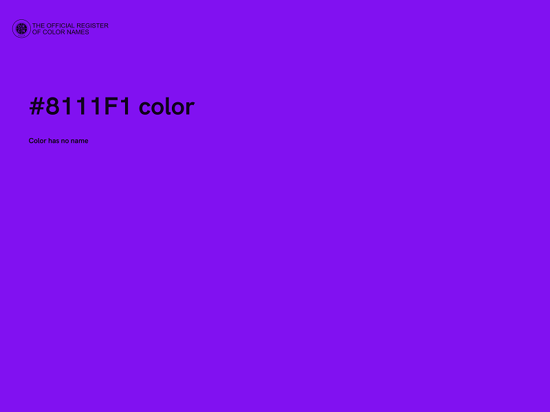 #8111F1 color image