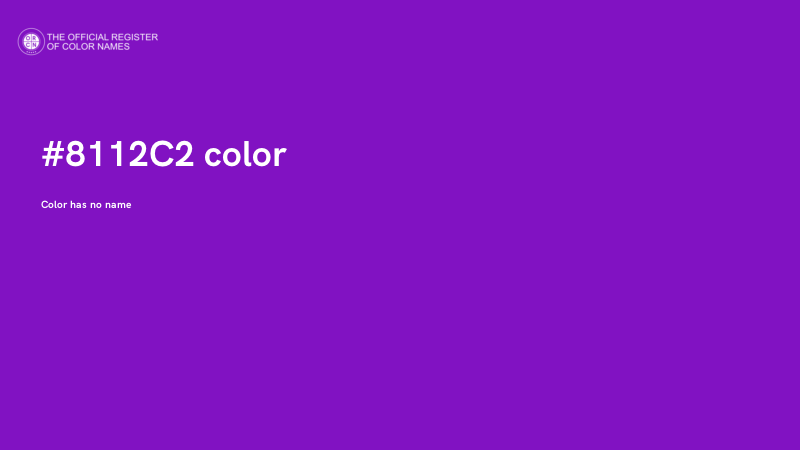 #8112C2 color image