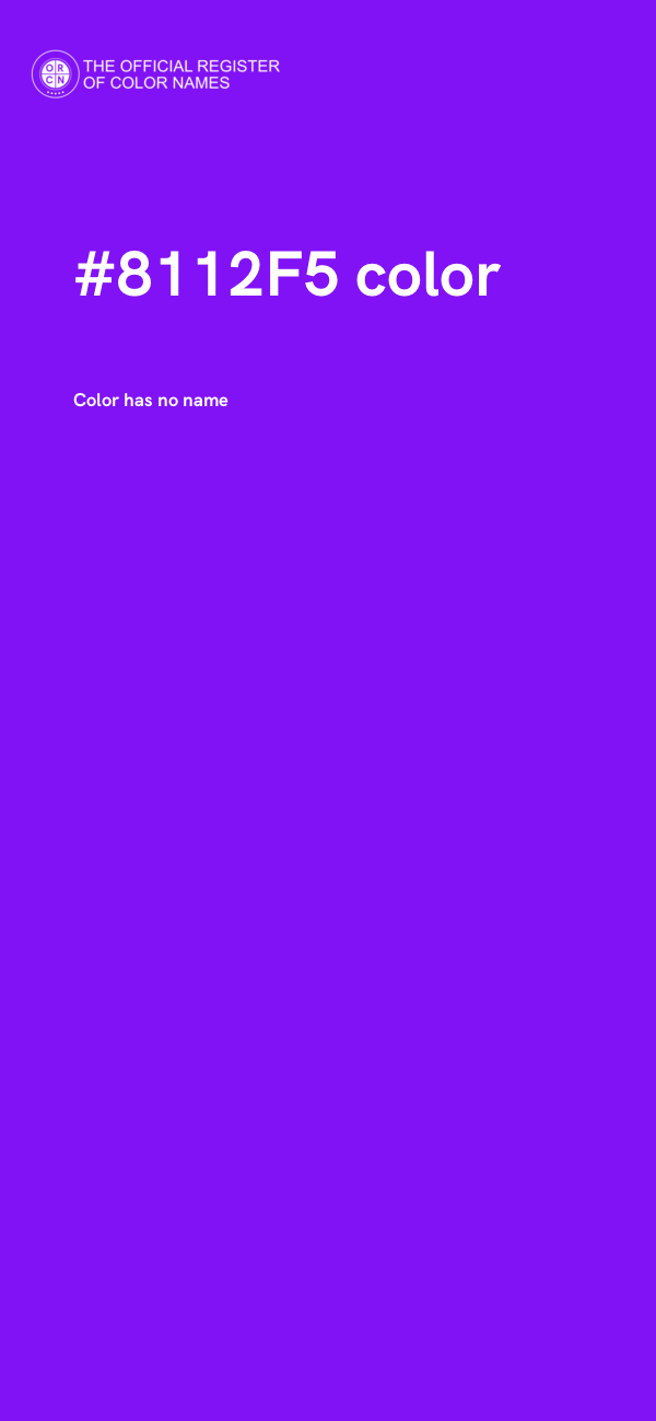 #8112F5 color image