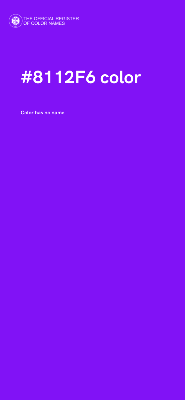 #8112F6 color image