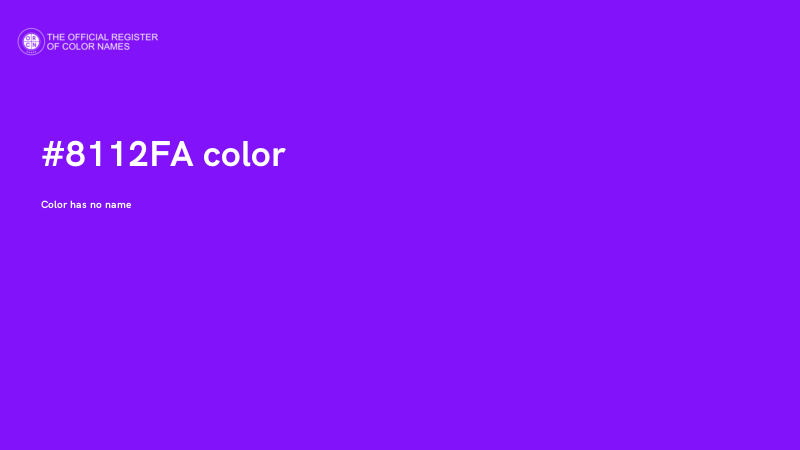 #8112FA color image