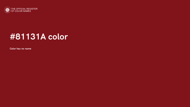 #81131A color image