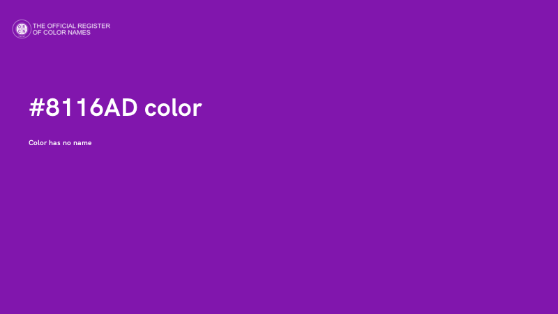 #8116AD color image