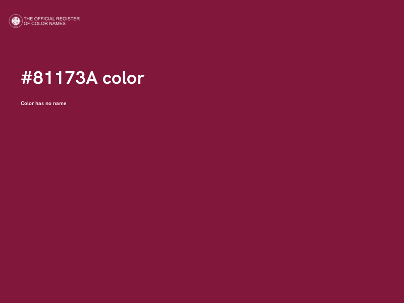 #81173A color image
