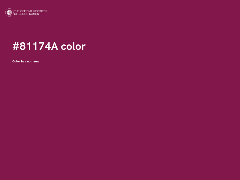 #81174A color image