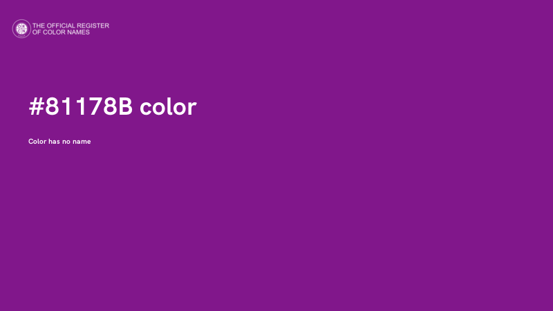 #81178B color image