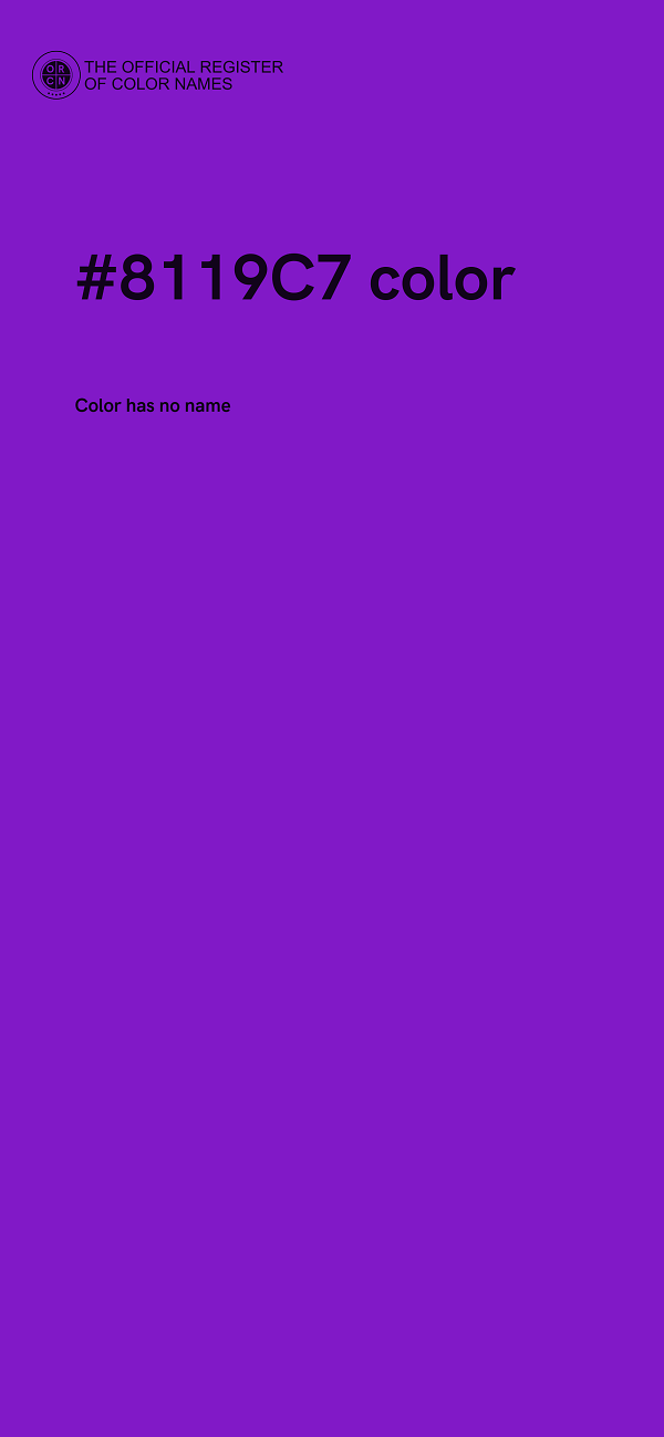 #8119C7 color image