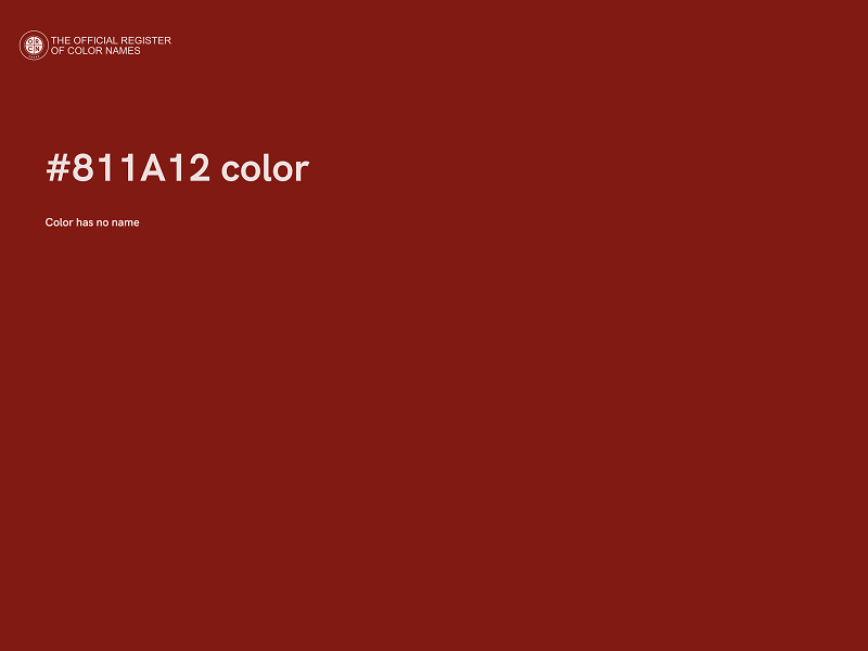 #811A12 color image