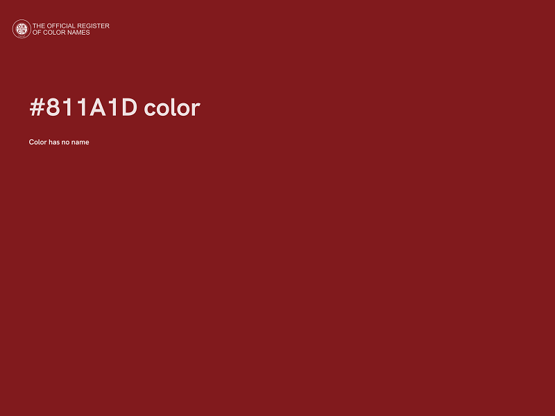 #811A1D color image