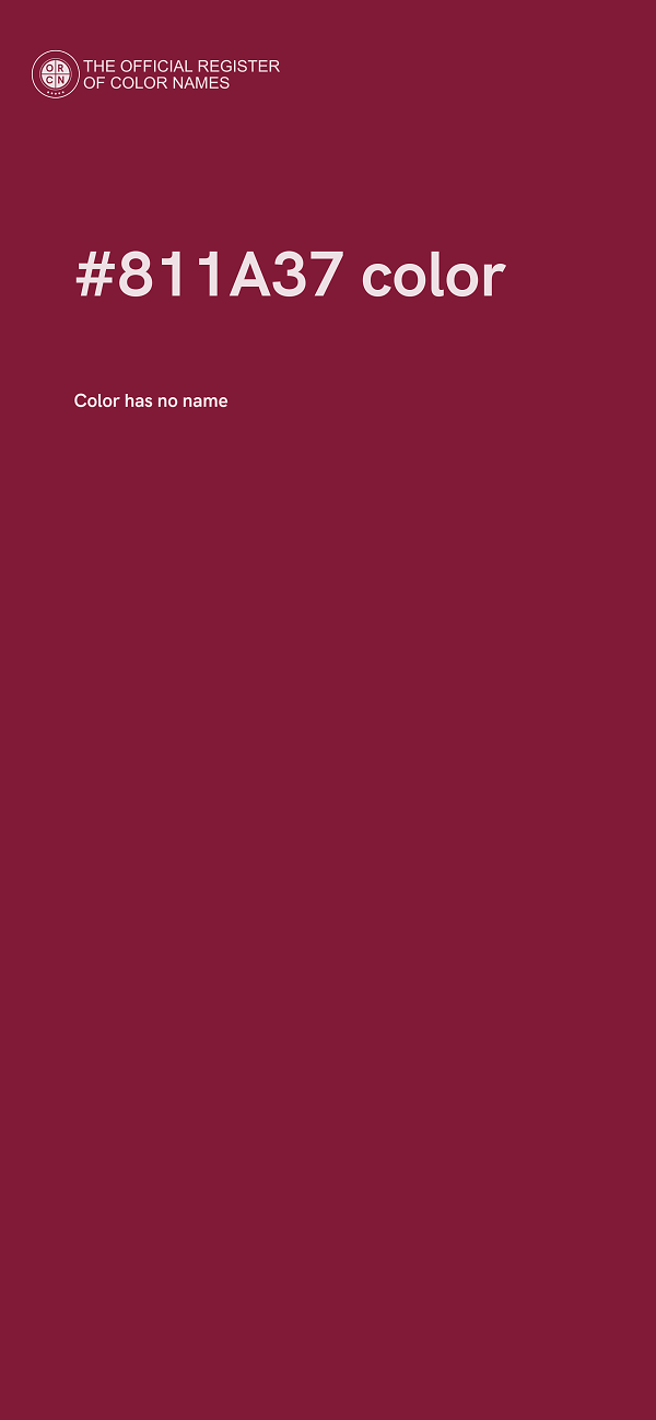 #811A37 color image