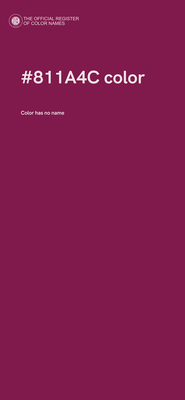 #811A4C color image