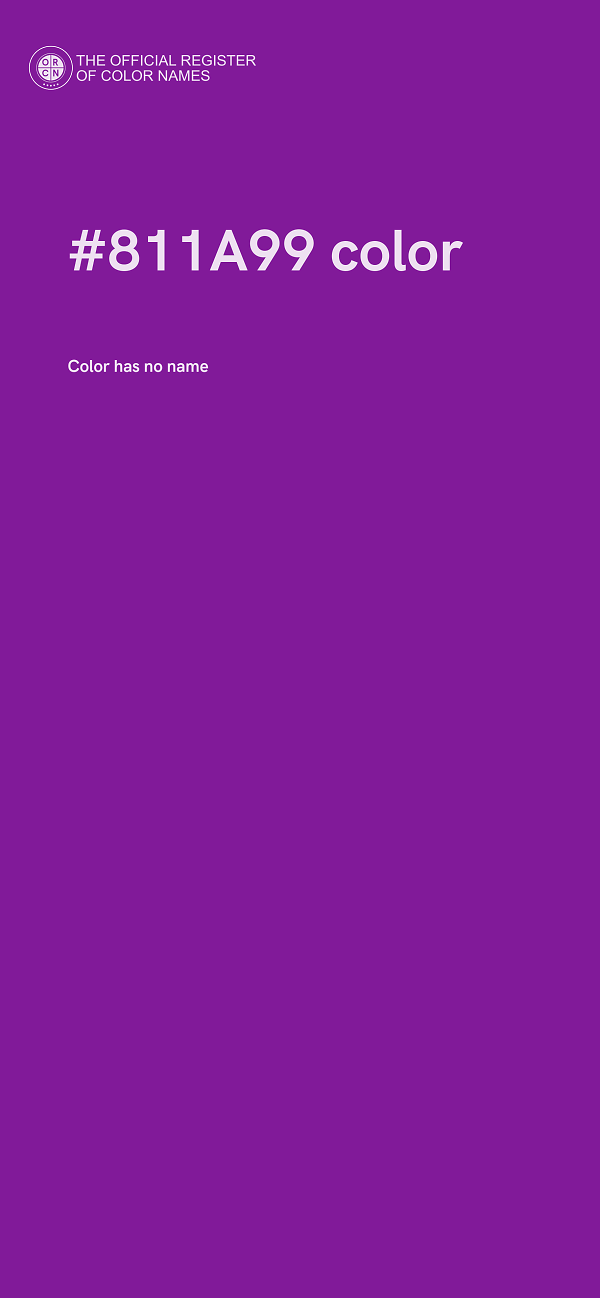 #811A99 color image