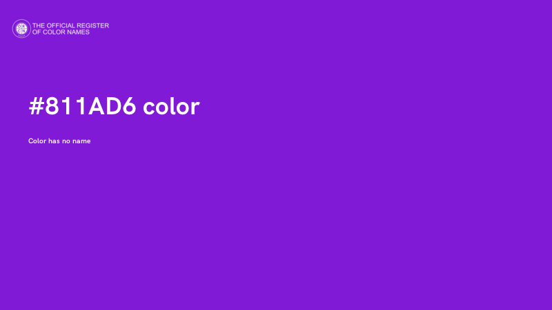 #811AD6 color image