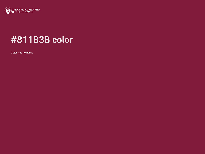 #811B3B color image