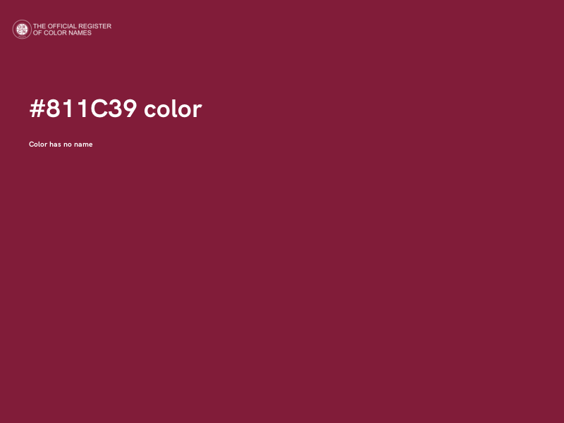 #811C39 color image