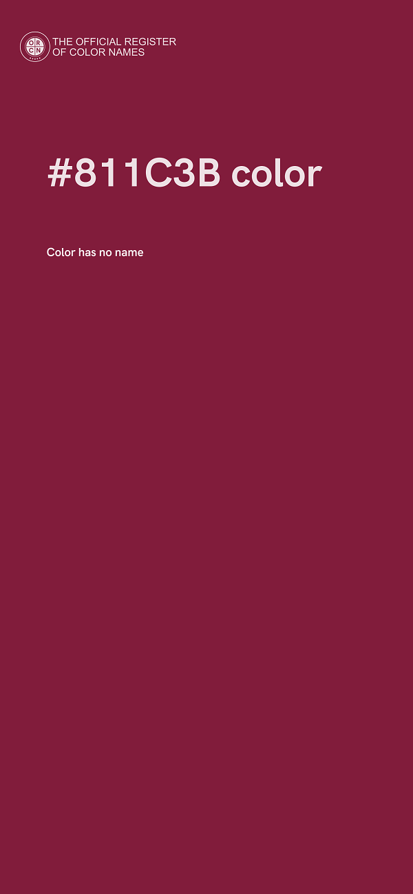 #811C3B color image