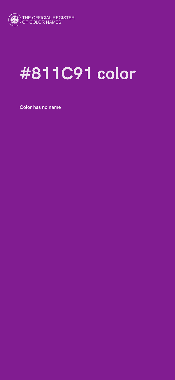 #811C91 color image