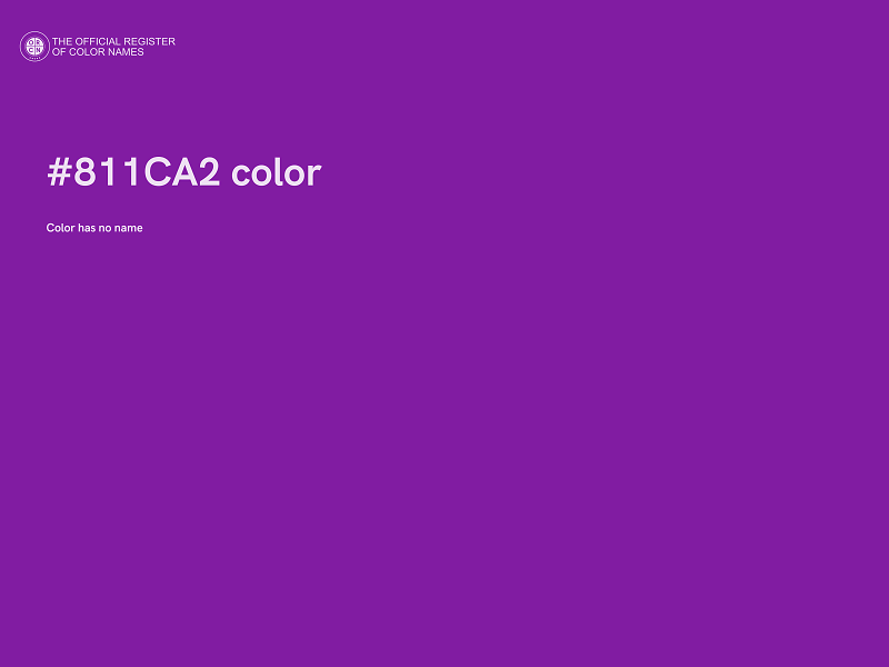 #811CA2 color image