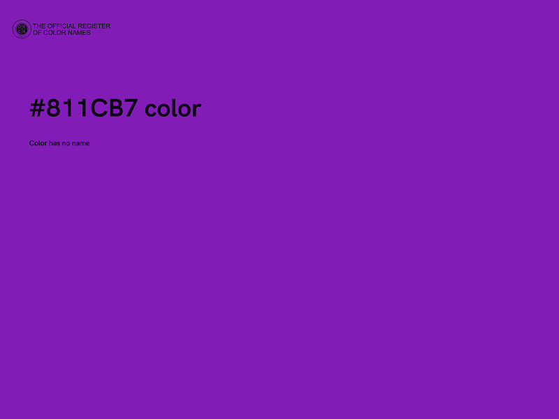 #811CB7 color image