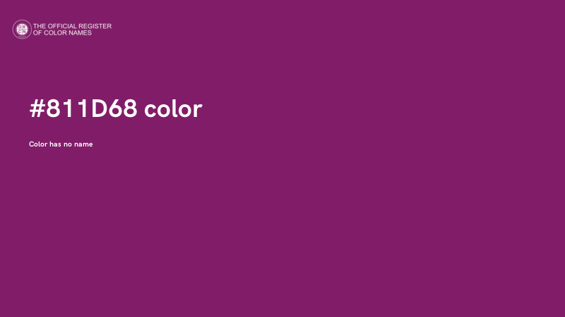#811D68 color image