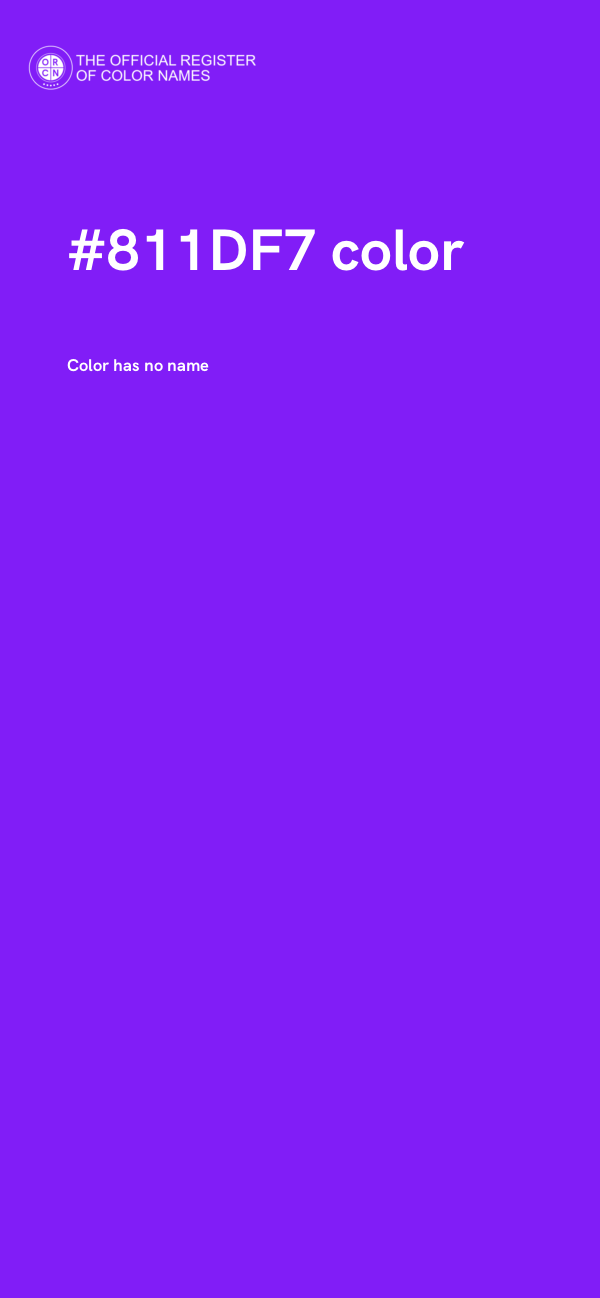 #811DF7 color image