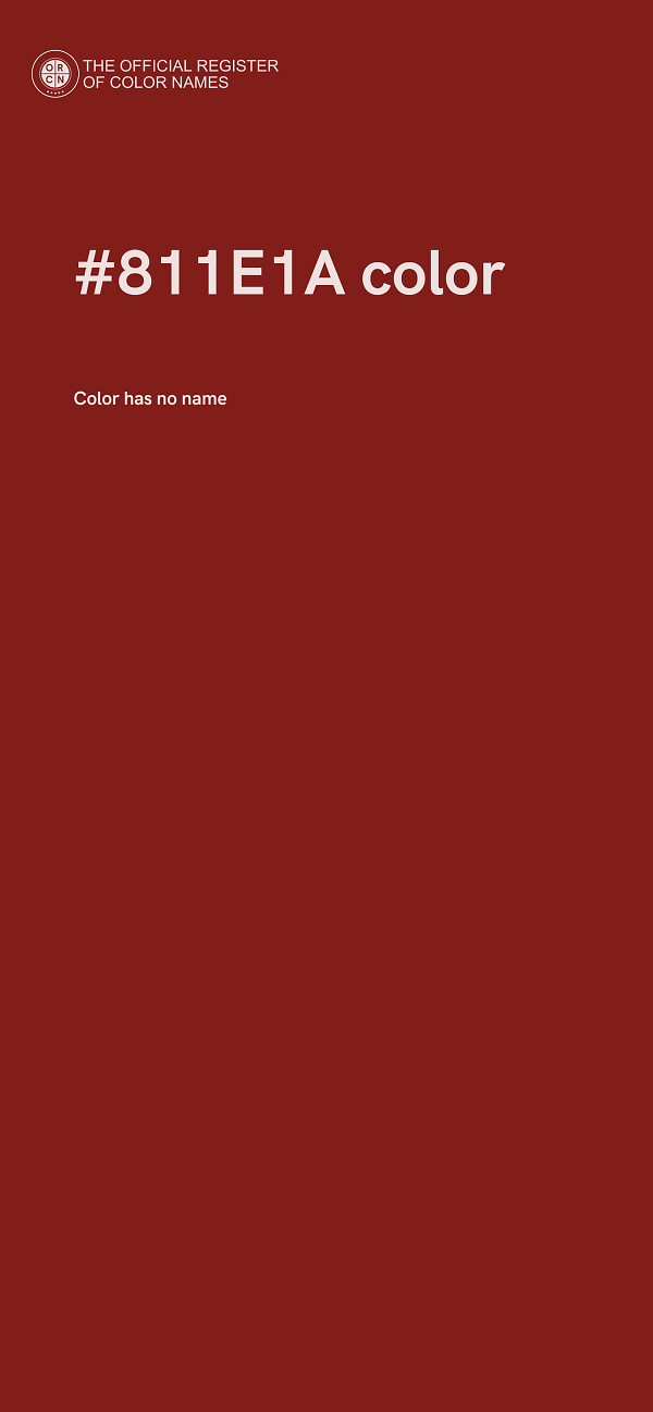 #811E1A color image