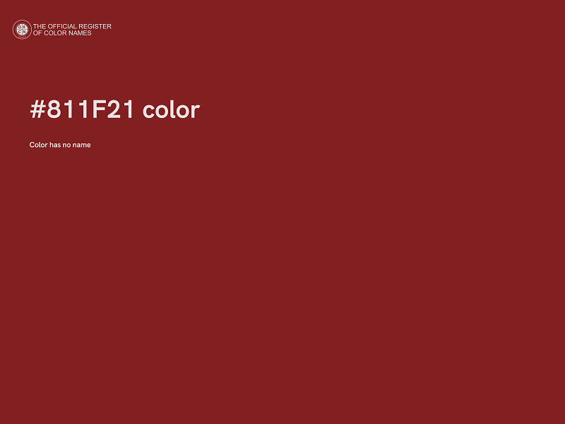 #811F21 color image