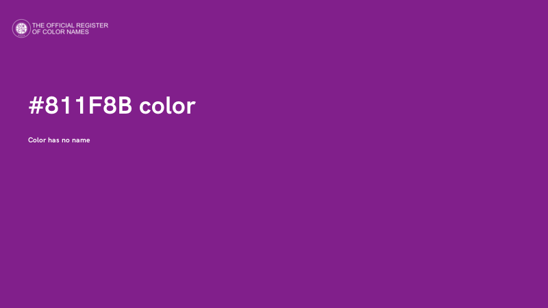 #811F8B color image