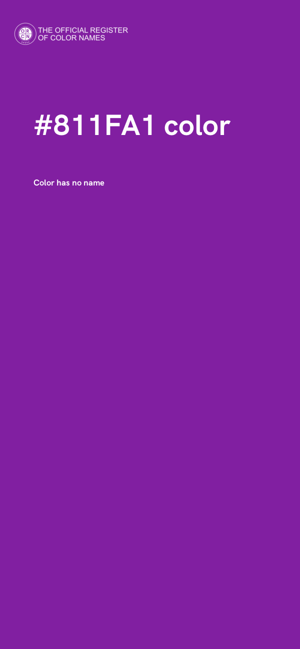 #811FA1 color image