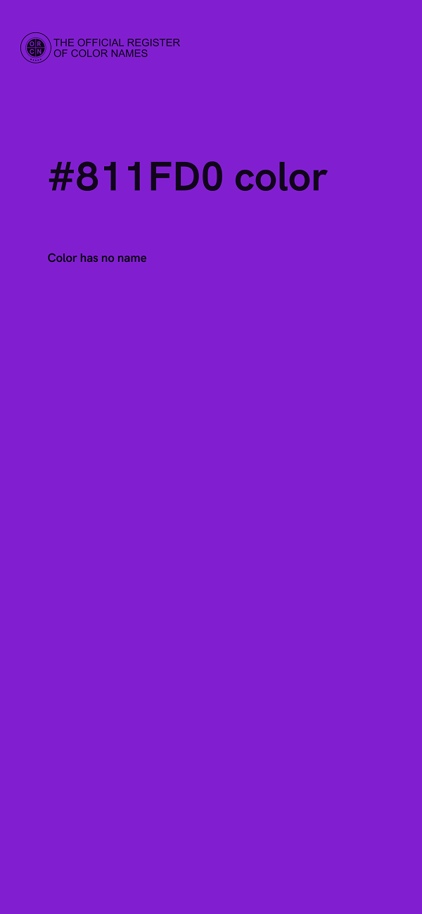 #811FD0 color image