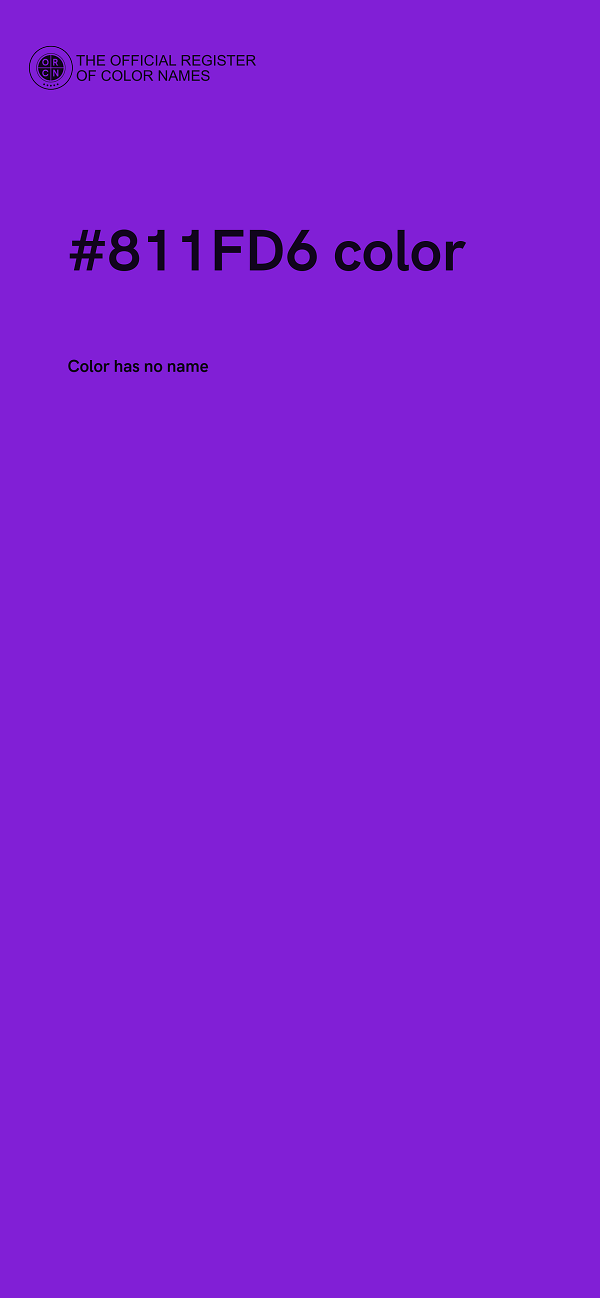 #811FD6 color image