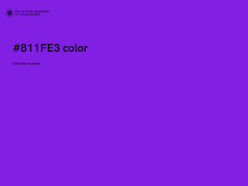 #811FE3 color image