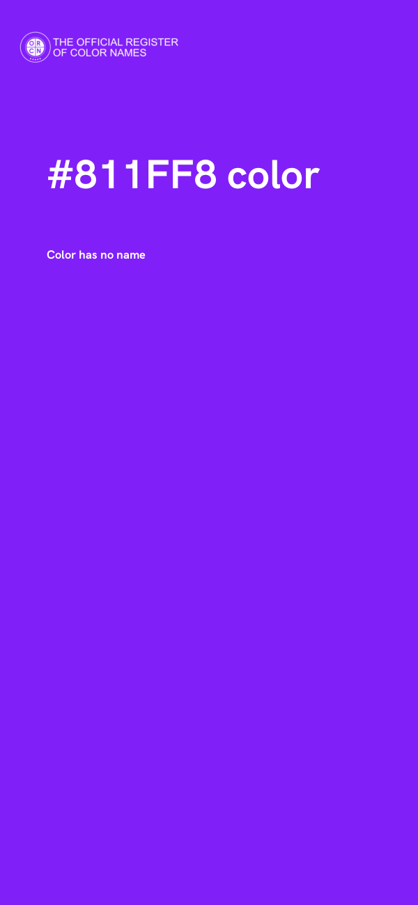 #811FF8 color image