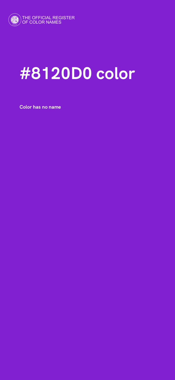 #8120D0 color image